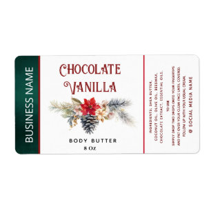 Étiquette de produit de typographie de vacances mo