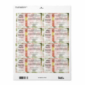 Étiquette de produit de vaporisateur cosmétique Ro (Feuille entière)