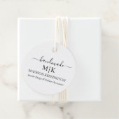 Étiquette de produit d'entreprise pour monogramme  (En situation)