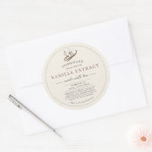 Étiquette de produit d'extrait de vanille fait mai (Enveloppe)