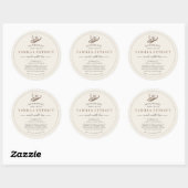 Étiquette de produit d'extrait de vanille fait mai (Feuille)