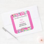Étiquette de produit diffuseur de roseaux floraux (Enveloppe)