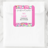 Étiquette de produit diffuseur de roseaux floraux (Sac)