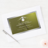 Étiquette de produit d'olive Logo et monogramme en (Enveloppe)