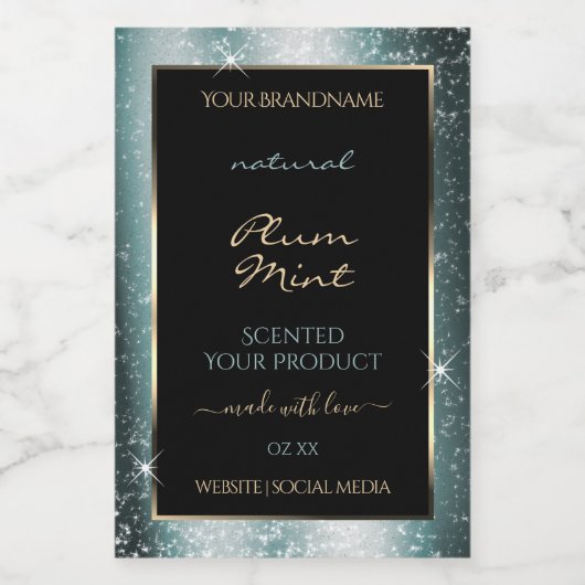 Étiquette de produit du cadre de Parties scintilla (Étiquettes simples)