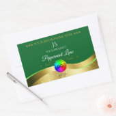 Étiquette de produit du logo Monogram Dark Green W (Enveloppe)