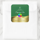 Étiquette de produit du logo Monogram Dark Green W (Sac)