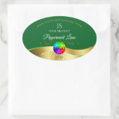 Étiquette de produit du logo Monogram Dark Green W (Sac)