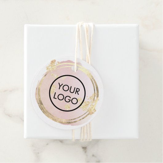 étiquette de produit élégant logo (En situation)