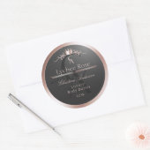 Étiquette de produit en anthracite avec monogramme (Enveloppe)