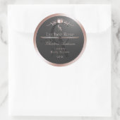 Étiquette de produit en anthracite avec monogramme (Sac)