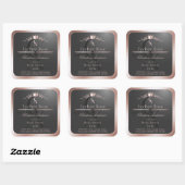 Étiquette de produit en anthracite avec monogramme (Feuille)