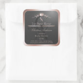 Étiquette de produit en anthracite avec monogramme (Sac)