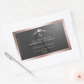 Étiquette de produit en anthracite avec monogramme (Enveloppe)