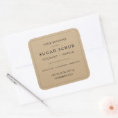Étiquette de produit en papier kraft simple (Enveloppe)