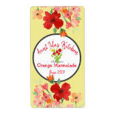 Étiquette de produit floral (Devant)