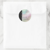 Étiquette de produit holographique typographie min (Sac)