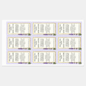 Étiquette de produit imperméable à la crème artisa (Feuille)