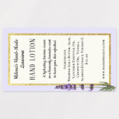 Étiquette de produit imperméable à la crème artisa (Design 1)