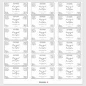 Étiquette de produit imperméable blanc ou transpar (Feuille)