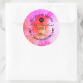 Étiquette de produit incendie rose (Sac)