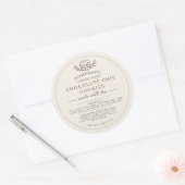 Étiquette de Produit Ingrédients de Biscuit (Enveloppe)