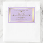 Étiquette de produit Lilac Subtil Gold Frame Rose (Sac)