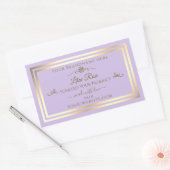 Étiquette de produit Lilac Subtil Gold Frame Rose (Enveloppe)