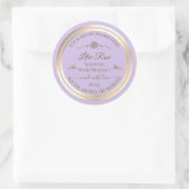 Étiquette de produit Lilac Subtil Gold Frame Rose (Sac)