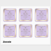Étiquette de produit Lilac Subtil Gold Frame Rose (Feuille)