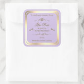 Étiquette de produit Lilac Subtil Gold Frame Rose (Sac)