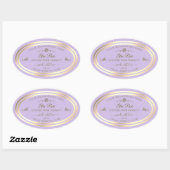 Étiquette de produit Lilac Subtil Gold Frame Rose  (Feuille)