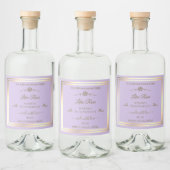 Étiquette de produit Lilac Subtil Gold Frame Rose (Bouteilles)