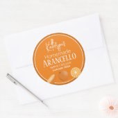 Étiquette de produit/Liqueur d'orange fait maison (Enveloppe)