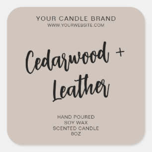 Étiquette de produit minimal Beige Moderne