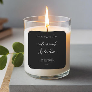 Étiquette de produit minimal moderne pour bougie