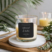 Étiquette de produit minimal moderne pour bougie