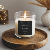 Étiquette de produit minimal moderne pour bougie