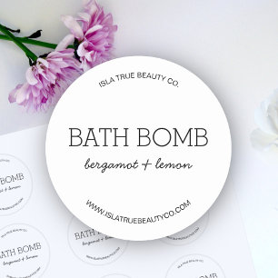 Étiquette de produit minimaliste de typographie mo