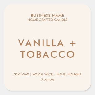 Étiquette de produit minimaliste moderne