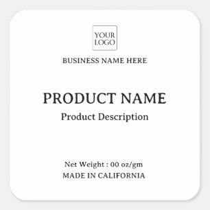 Étiquette de produit minimaliste moderne pour logo