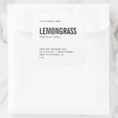 Étiquette de produit moderne à bougie de soja blan (Sac)