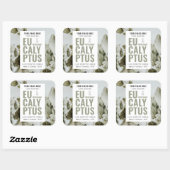 Étiquette de produit moderne élégant bougie avec p (Feuille)