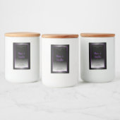 Étiquette de produit noir et blanc (Bouteilles)