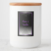 Étiquette de produit noir et blanc (Devant)