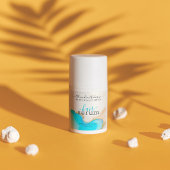 Étiquette de produit Opal de marbre bleu blanc mod