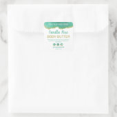 Étiquette de produit Parties scintillant Turquoise (Sac)