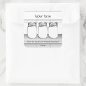 Étiquette de produit personnalisée pour pot Mason (Sac)