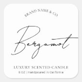 Étiquette de produit pour bougie professionnelle s (Devant)