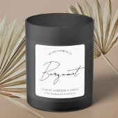 Étiquette de produit pour bougie professionnelle s